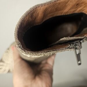 Jeffrey Campbell Cream Ankle Booties